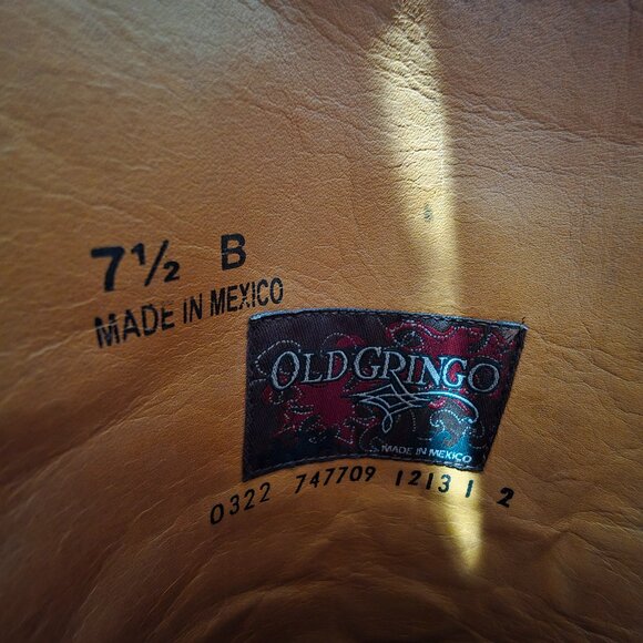 LADIES OLD GRINGO RED MAYRA BIS SNIP TOE BOOTS SIZE 7.5 - Picture 8 of 9